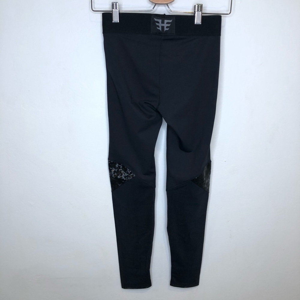 Heroine Sport Black Mesh Leggings Workout Small - Picture 8 of 10